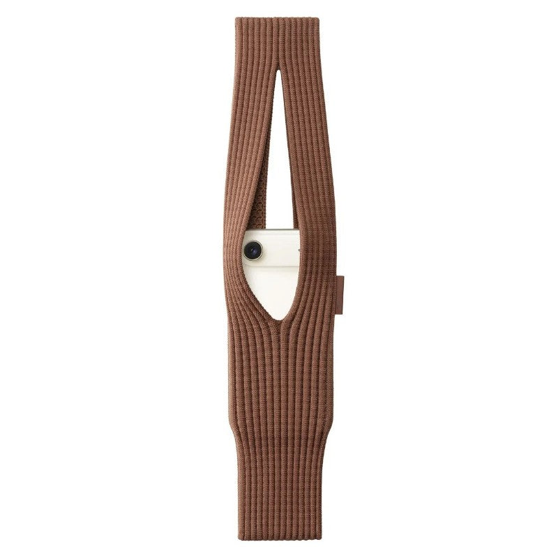 Knitted Phone Bag Scarf Style Unisex Crossbody Shoulder Phone Pouch Colorful Portable Slim Pocket Casual Phone Storage Accessory