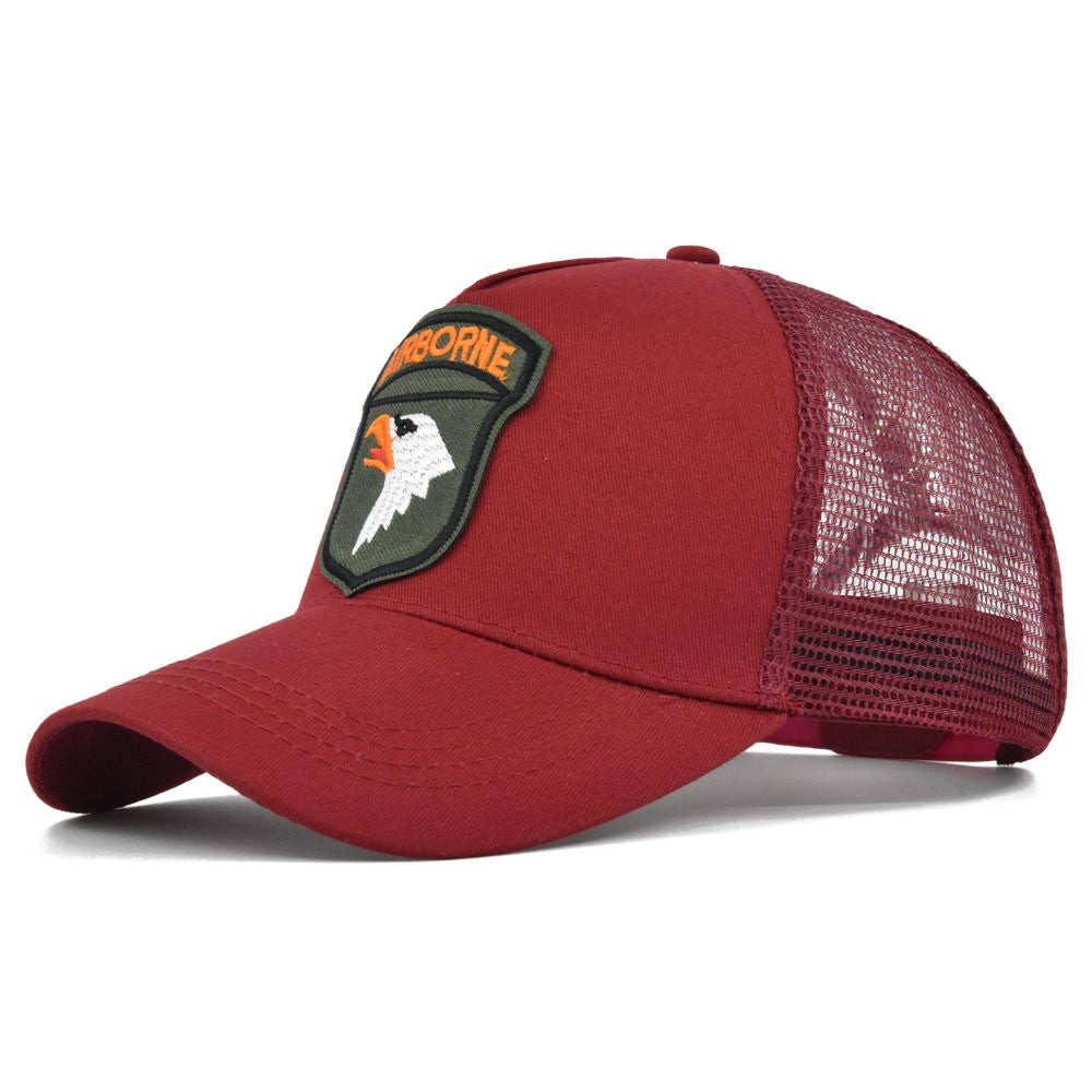 Embroidery Baseball Caps Men Eagle Snapback Hats For Women Fashion USA Hip Hop Bones Breathable Mesh Streetwear Trucker Cap