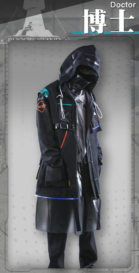 Arknights Doctor Rhodes Island Combat Uniform Cosplay Costume — Fashion Men Party Role Play Clothing