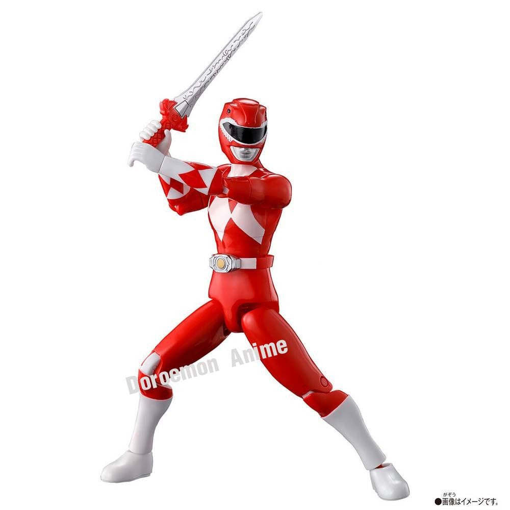 In Stock Original Bandai Action Hero Super Sentai Power Rangers Red Rangers Collection Collection Action Figures Model Toys Gift