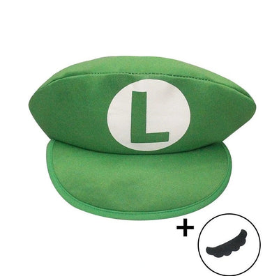 Anime Odyssey Super Luigi Brothers Cosplay Costume  Adult Children's Jumpsuit Beard Hat  Set Halloween Costume