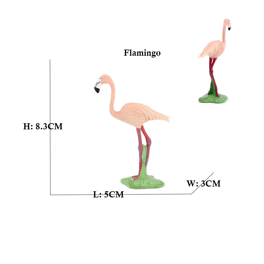 Owl Flamingo Turkey Toucan Seahawk Model Animal Figurines Plastic Bird Toy Action Figure Jungle Adventures Kids Gifts Forest zoo