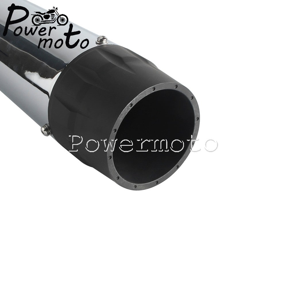 For Harley Touring Street Electra Glide Road King 2017-2023 FLHR FLHX FLTRX FLHTK Motorcycle Slip On Dual Exhaust Mufflers Pipes