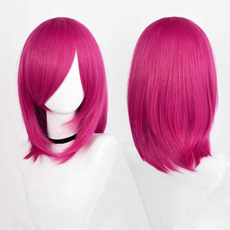 Cosplay Wigs Multicolor 16 Inch Short Straight Men's Wig Synthetic Heat Resistant Wigs for Anime Cosplay Halloween Party Use