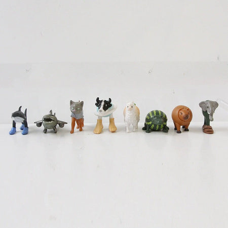 8/24Pcs Fun Italian Brainrot Action Figure Set Tung Tung Sahur Tralalero Tralala Bombardino Crocodilo Figures Model Toy Gifts