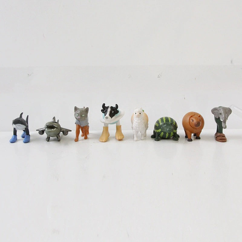 8/24Pcs Fun Italian Brainrot Action Figure Set Tung Tung Sahur Tralalero Tralala Bombardino Crocodilo Figures Model Toy Gifts