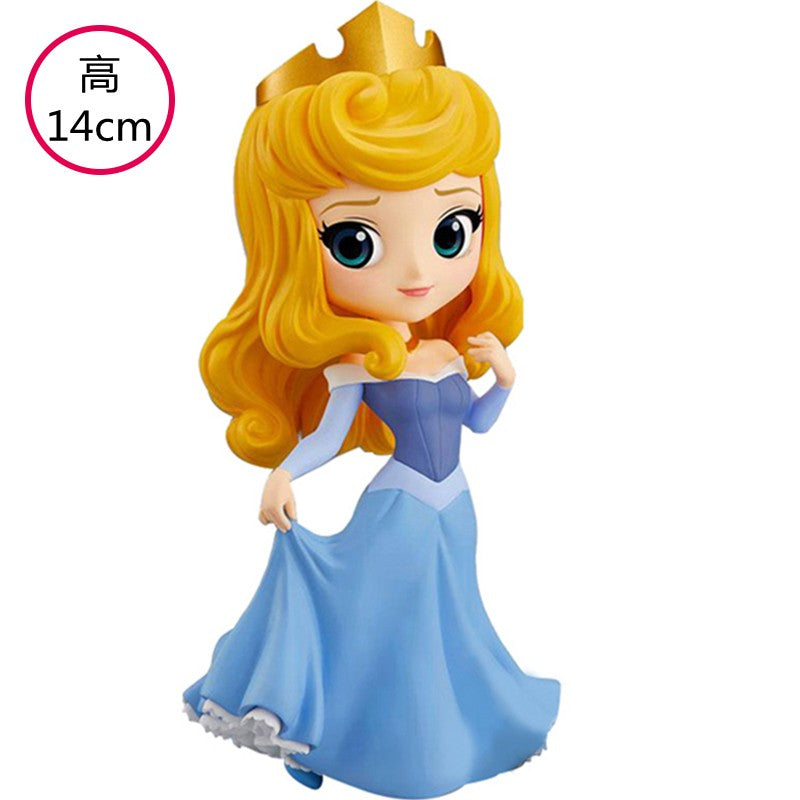 Original Qposket Disney Princess Ice And Snow Strange Love Elsa Ariel Belle Aurora Snow White Mermaid Mulan Cute Toy Doll
