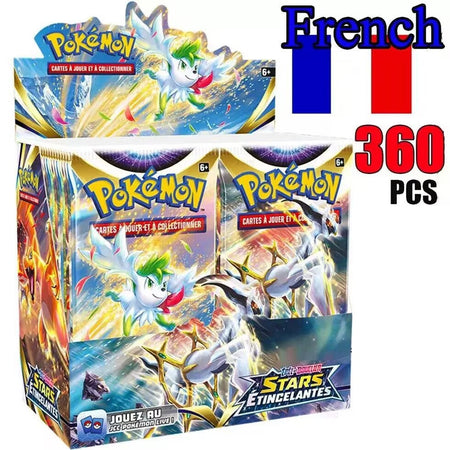 French 36 Packs Pokemon Card ASTRES RADIEUX Obsidian Flames Brilliant Stars Lost Origin Pokémon Booster Battle Transaction Card