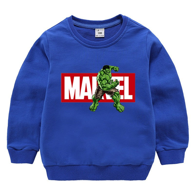 Hot Toys New Spring Autumn New Boys Cartoon Sweaters Children's Clothing Long Sleeve Knitwear Kids Jumper Top Outer Wear