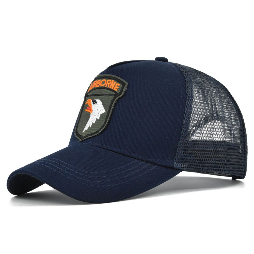 Embroidery Baseball Caps Men Eagle Snapback Hats For Women Fashion USA Hip Hop Bones Breathable Mesh Streetwear Trucker Cap