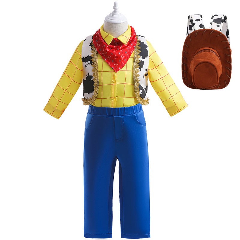 Cosplay Story Woody Costume Sets Cowboy Christmas Dress Unisex Sheriff's Halloween Carnival Dress Up Party Toy Stage Performance