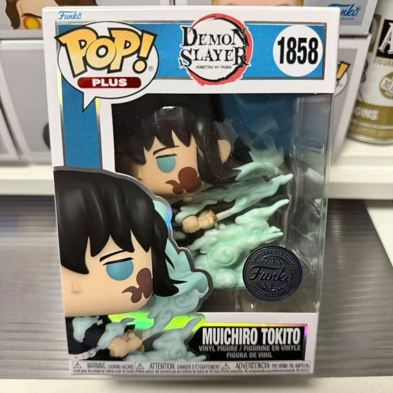 Funko Pop Demon Slayer Series Action Figure Muichiro Tokito Nine Pillars Flame God Anime Statue Dolls Collectible Toys Kids Gift