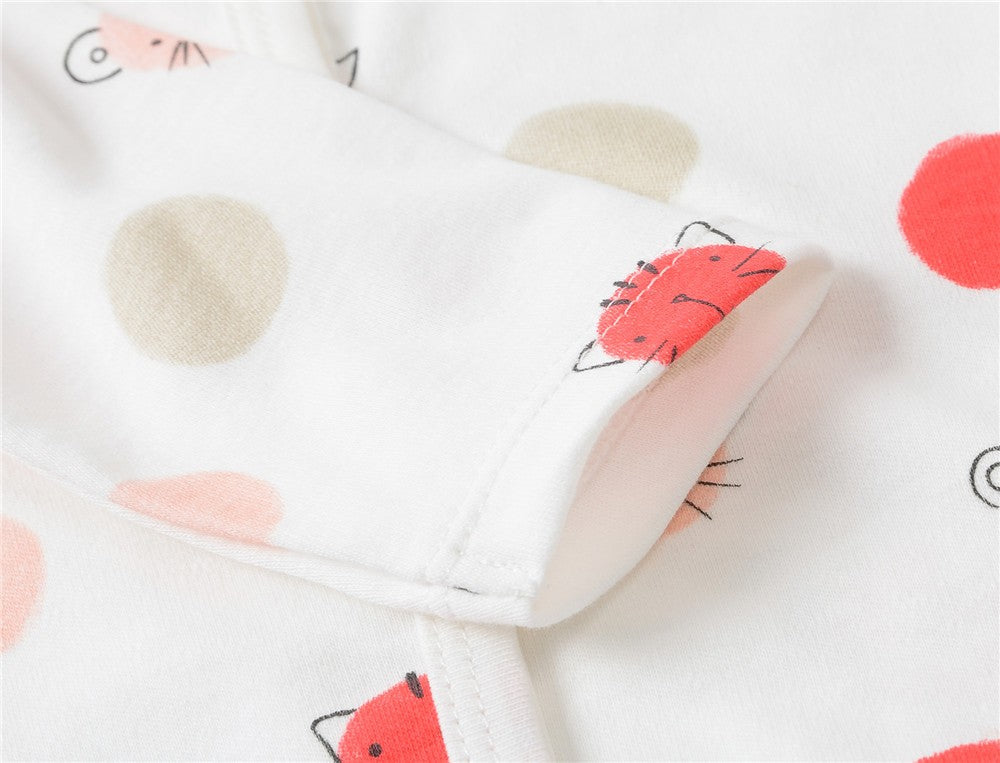 New Style Baby Girls Romper 3 Pcs/lot 0-12M Dot Design Lovely Girl Clothes Spring Autumn Long Sleeve Overalls Jumpsuit