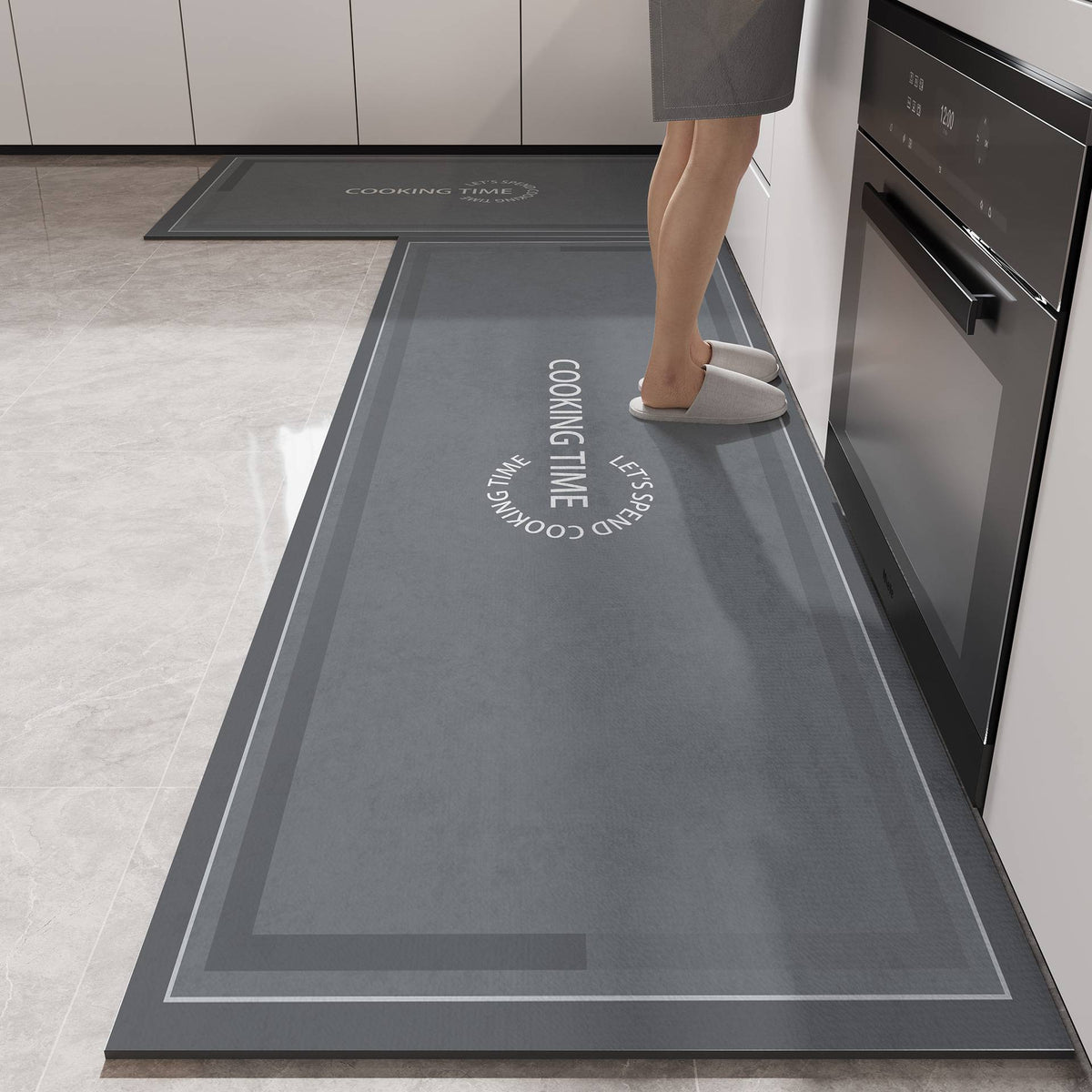 VIMAKA Minimalist Diatomite Bath Mat - Non-Slip Kitchen Floor Pad, Quick Dry Rug, Water & Stain Resistant, Eco-Friendly Design