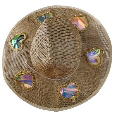 Straw Beach Sun Hat for Women Girls Shapeable Cowgirl Hat Vintage Summer Woven Sun Hat for Summer Travel