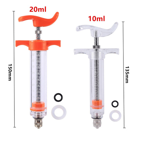 10/20ml Parrot Feeding Syringe Set With Straight Tube Easy To Clean Bird Feeder Chick Syringe Bird Feeder Pet Feeding Supplies