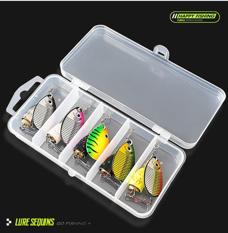 Metal laser rotating composite glitter noise lure bait, fake bait, lure bait, fishing gear swing artificial bait, hard bait