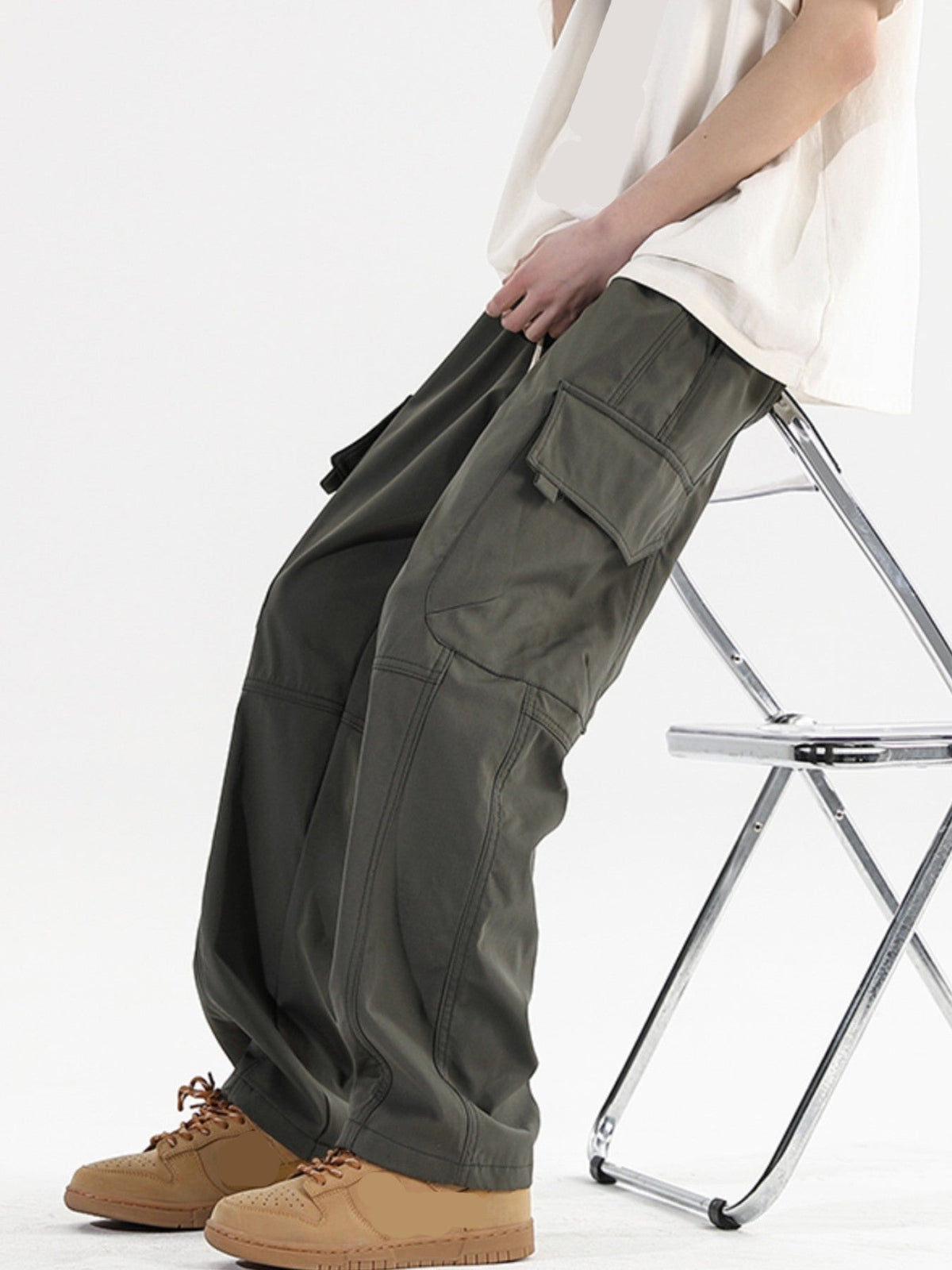 Casual Cargo Pants For Men Plus Size Quick Drying Sports Outdoor Waterproof Men's Work Pants Streetwear Male Sports Sweatpants
