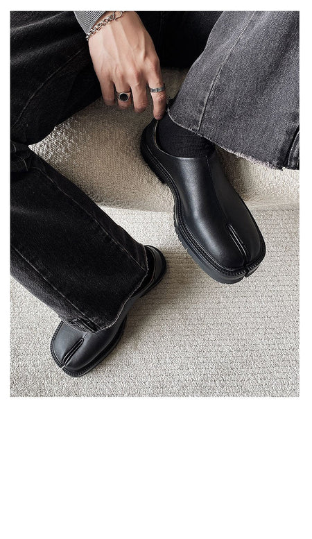 Tabi shoes for men and women classic leather split toe shoes casual one foot shoes Unisex flat shoes Comfortable design