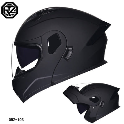 ORZ's latest high-quality motorcycle modular flip helmet ABS material dual lens full helmet DOT batch