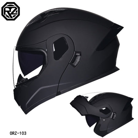 ORZ's latest high-quality motorcycle modular flip helmet ABS material dual lens full helmet DOT batch