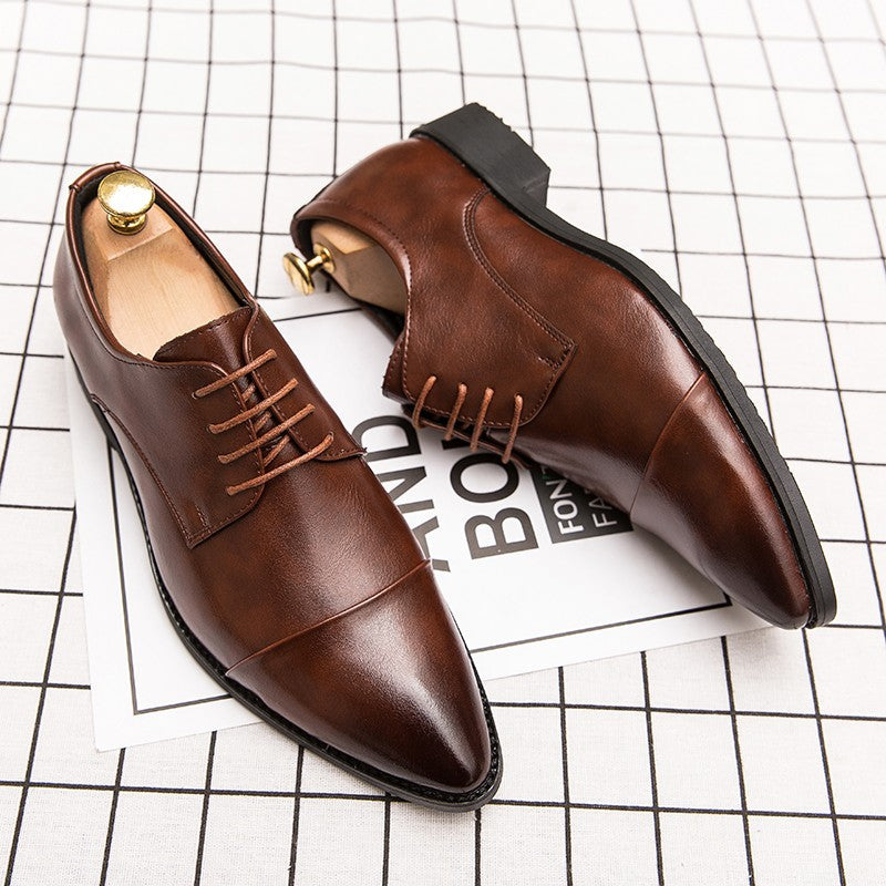 Classic Oxford Leather Shoes For Men Casual Business Wedding Shoes High Quality Men's Dress Formal Social Leather Shoes Male