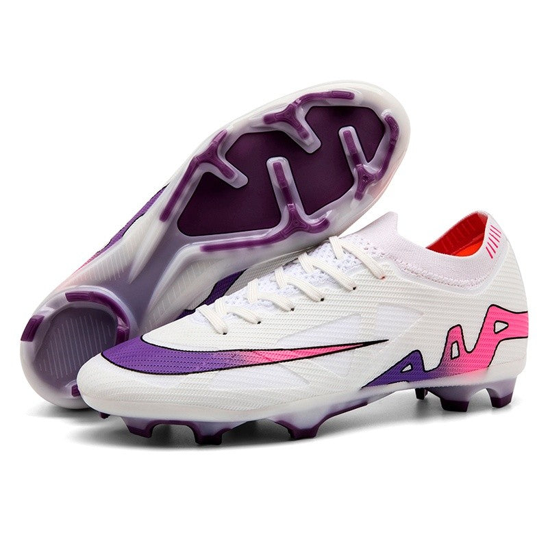 New Men Football Boots Match Indoor Long Spikes Ultralight Grass Cleats Breathable Soccer Shoes Sneakers Training Drop Shipping