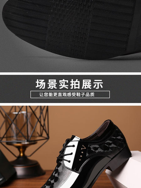 Oxfords Leather Men's Shoes Casual Dress Men Lace Up Breathable Formal Office for Man Big Size 38-48 Flats 2024