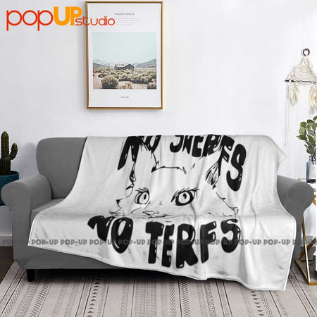 Cat No Swerfs No Terfs Ultra-Soft Blanket Quilt Winter Sofa Cover Bed Covers