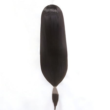 Tifa Lockhart Cosplay Wig Long Straight Black Brown FF7 Tifa Wigs Wome Anime Cosplay Wigs Heat Resistant Synthetic Hair Wigs