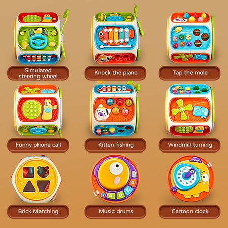 Baby Cell Phone Toy Children's Music Mobile Speaker With Sound Light Education Development Toy For 12 Months Kids Gifts