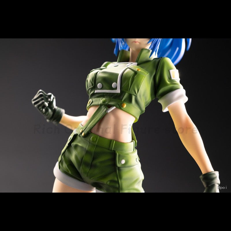 ?In Stcgk?Original Kotobukiya SNK Beauty Girl Series THE KING OF FIGHTERS '97 Leona Heidern Model Toy Statue