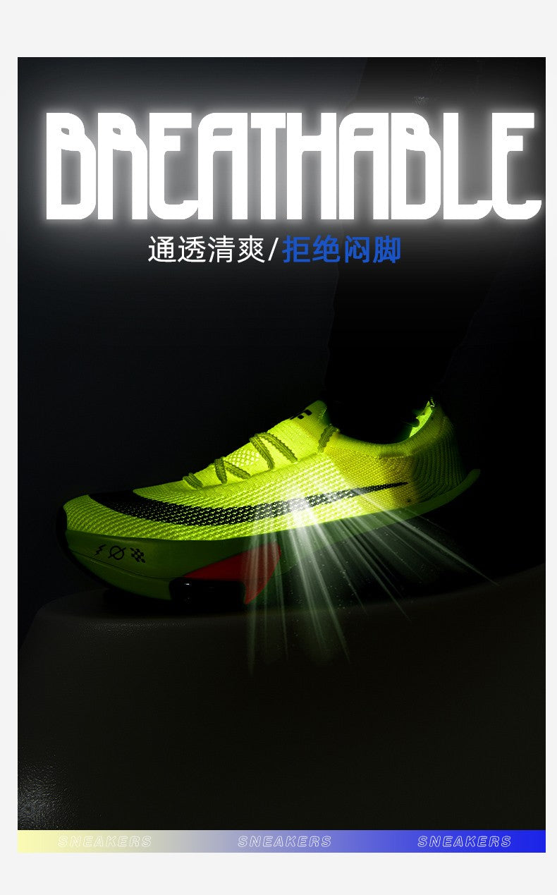 Sports Running Shoes Men Marathon Air Cushion Carbon Plate Breathable Lightweight Women Comfortable Athletic Walk Race Sneakers