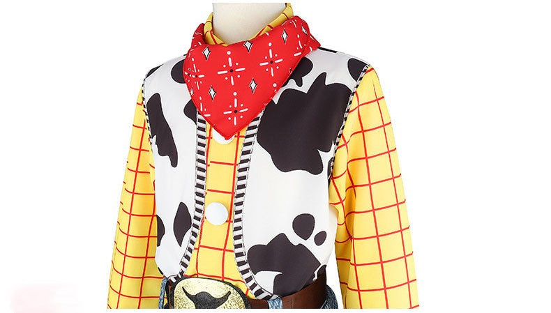 Cosplay Story Woody Costume Sets Cowboy Christmas Dress Unisex Sheriff's Halloween Carnival Dress Up Party Toy Stage Performance