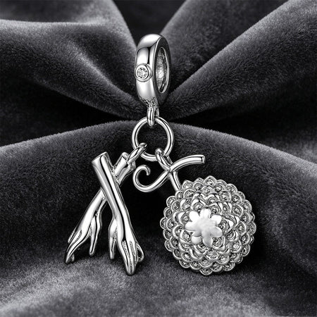 Nicole Robin Akuma No Mi Anime Flower-Flower Fruit Charms for Original 925 Charms Bracelet Silver Charm Bead for Women Jewelry