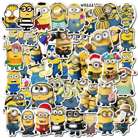 Anime Minion Themed Party Decorations Party Tableware Set Plates Cups Birthday Balloons Big Eye Yellow Man Party Favors Supplies