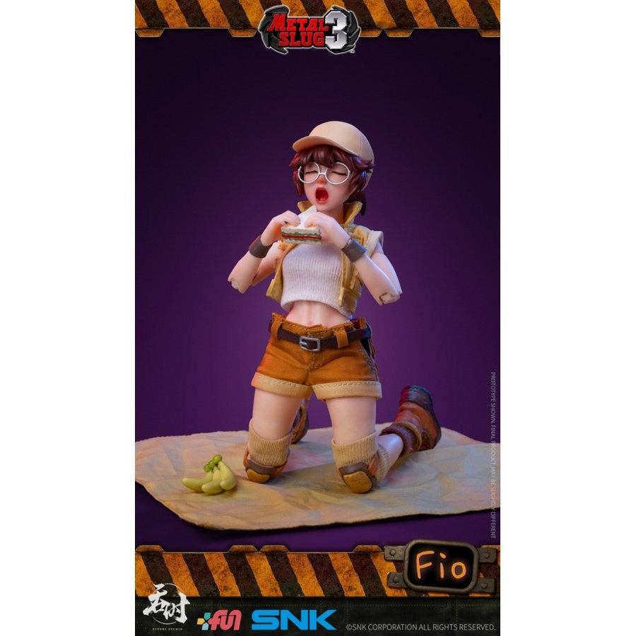 Original Snk Metal Slug Action Figure Toy Fior Airi Sisters 1/12 Cloth Collection Collectible Model Decoration