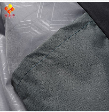 Lightweight Hooded Work Jacket, Waterproof Abrasion Resistant Reflective Outdoor Windbreaker