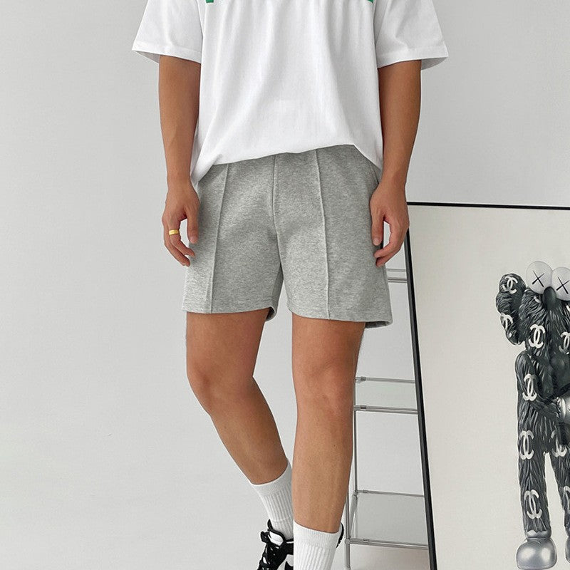 Korean Version of Fitness Sports Cotton Shorts Men's Casual Outdoor Versatile Hip-hop Stretch Breathable Five-point Pants