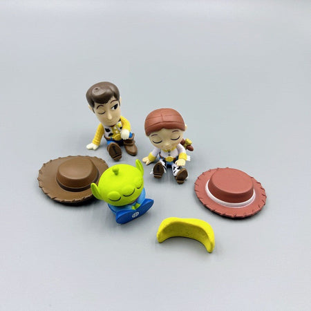 Q Version Anime Figures Cartoon Toy Story Woody Alien Monsters University James P. Sullivan Model Toys Children Christmas Gift