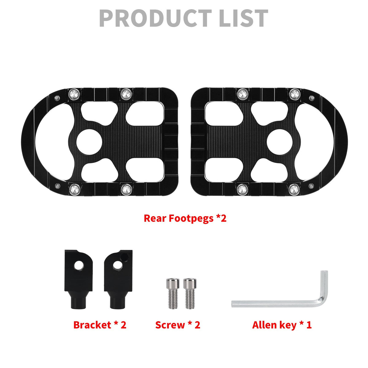 Motorcycle Footpegs Passenger Footrest Foot Pegs For Harley Softail Breakout Fat Bob Fat Boy Low Rider S Street Bob 2018-2025