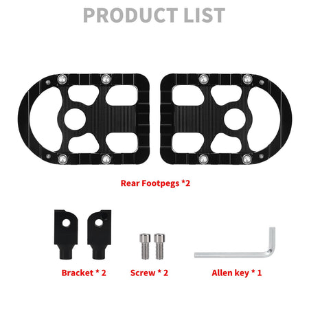 Motorcycle Footpegs Passenger Footrest Foot Pegs For Harley Softail Breakout Fat Bob Fat Boy Low Rider S Street Bob 2018-2025