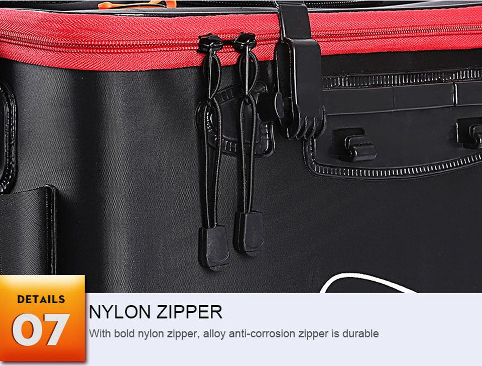 WALK FISH Thicken Fishing Bag Folding EVA Fishing Bucket Portable Live Fish Box Storage Outdoor Waterproof Camping Hiking Bag