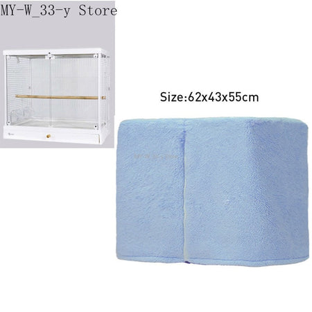 Winter Warm Bird Cage Cover Breathable Splashproof Large Bird Cage Cover Parrot Cage Shading Protective Products Bird Supplies