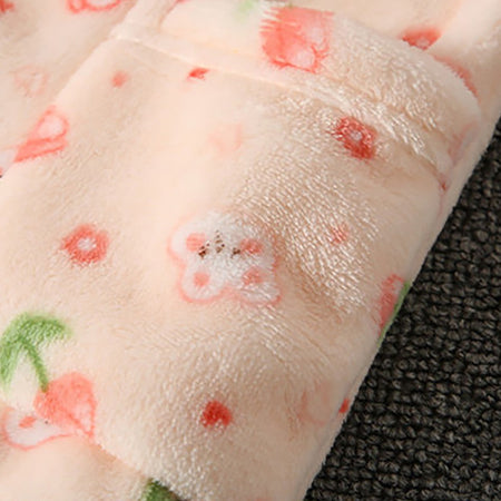 High Quality Coral Fleece Flannel Cute Cartoon Pattern Pajama Sets Boys and Girls Long Sleeve Warm Comfortable Winter Sleepwear