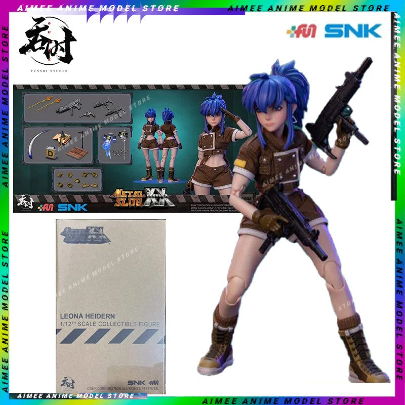 Original TUNSHI STUDIO BRAND METAL SLUG Metal Slug XX Leona Heidern 1/12 in Stock Anime Action Collection Figures Model Toy AIme