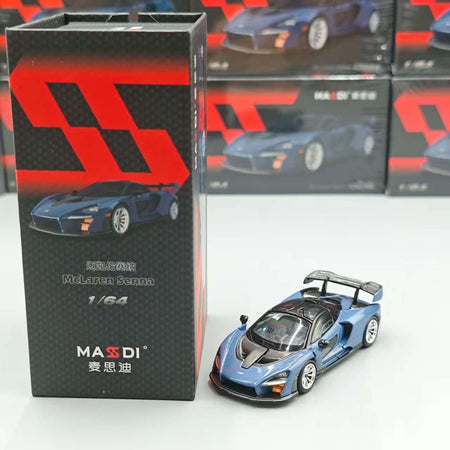 New In Stock Masdi 1:64 Mclaren Senna 1110 Special Edition Alloy Miniature Static Car Model Customized Boy Toys Gifts Collection