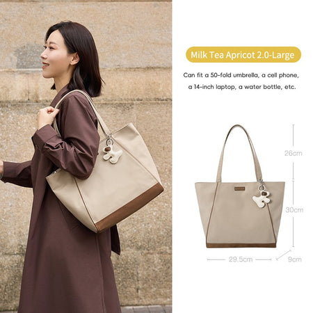 LEFF Luxury Women's Tote Bag Crossbody Bag High End Large Capacity Shoulder Bags Nylon Waterproof Commuting Bag Outdoor Bags