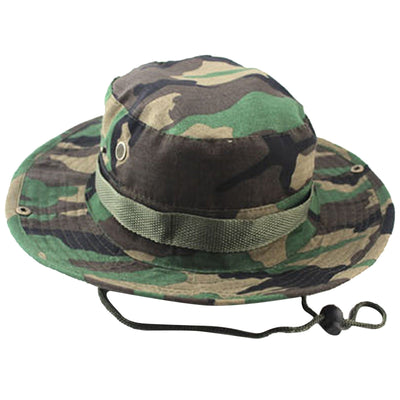 Fashion Men And Women Outdoor Camping Sport Travel Camouflage Fisherman Sunscreen Hat Foldable Wide Brim Soft Hat
