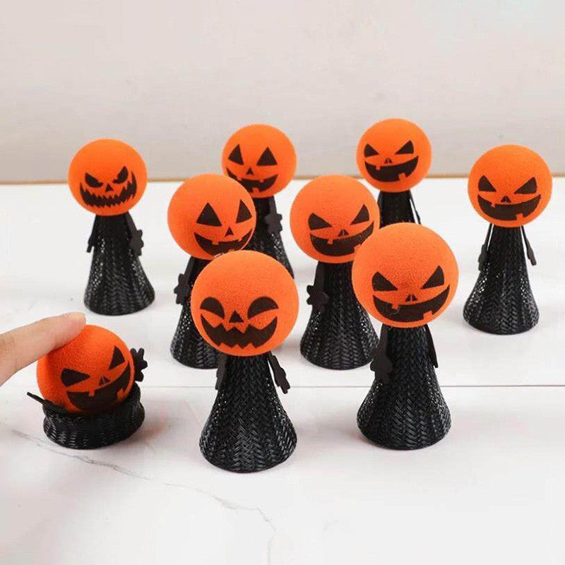 Halloween Bouncing Pumpkin Gifts Halloween Decorations Pressing Bouncing Pumpkin Ornament Day of The Dead Party Favors Gifts